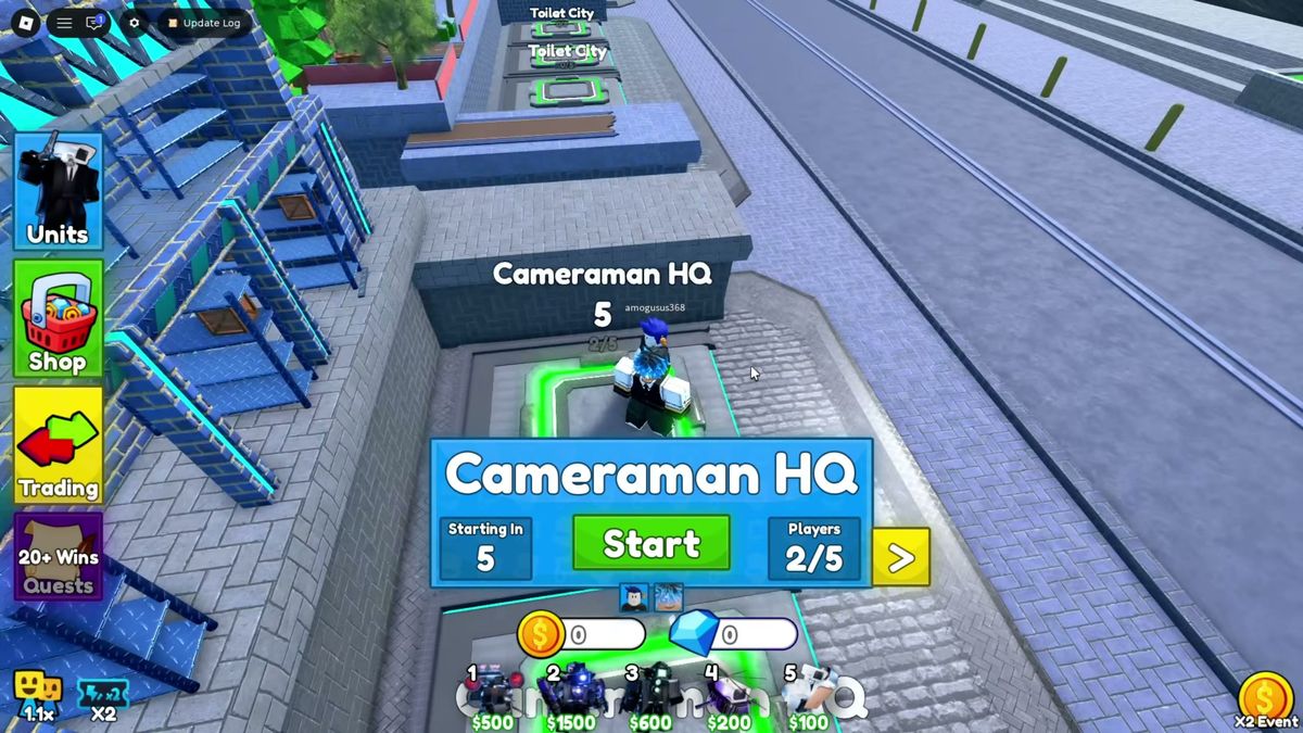 The map boards in the lobby: Cameraman HQ, Toilet City and the rotation boards